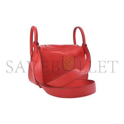 HERMES LINDY MINI 19 BAG SWIFT GOLD HARDWARE H079086CC37 (19*12*9.5cm) HERMES LINDY MINI 19 BAG SWIFT GOLD HARDWARE H079086CC37 (19*12*9.5cm)